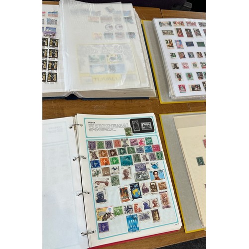 221 - Large stamp collection, 6 full packed albums, British common wealth and world wide