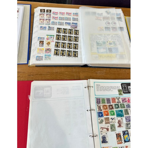 221 - Large stamp collection, 6 full packed albums, British common wealth and world wide