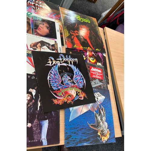 14 - Large selection of LPS to include ' Poison', 'David Lee Roth' etc