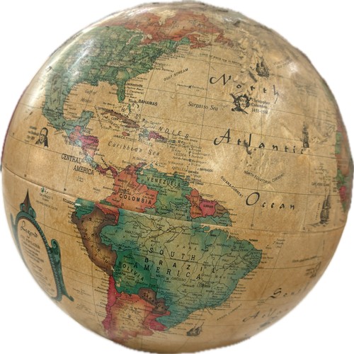 269 - Denmark Scan globe with light up feature, untested