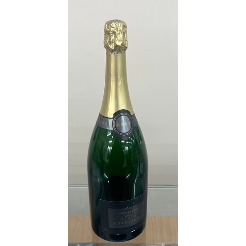 126 - Empty Brut Champagne bottle overall height 15 inches tall