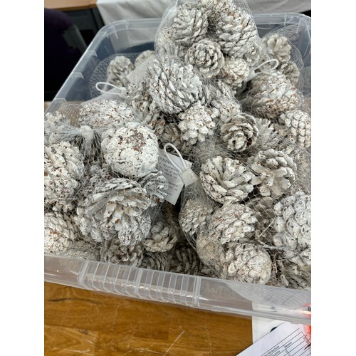 246 - Selection of 19 bags of loose large white pine cones