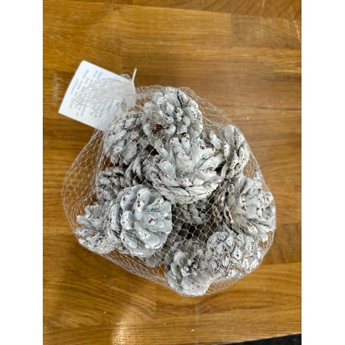 246 - Selection of 19 bags of loose large white pine cones