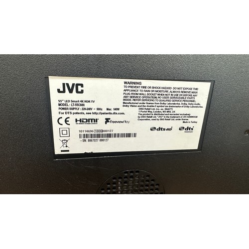 160 - 55 inch JVC Smart TV, model LT55C888, untested