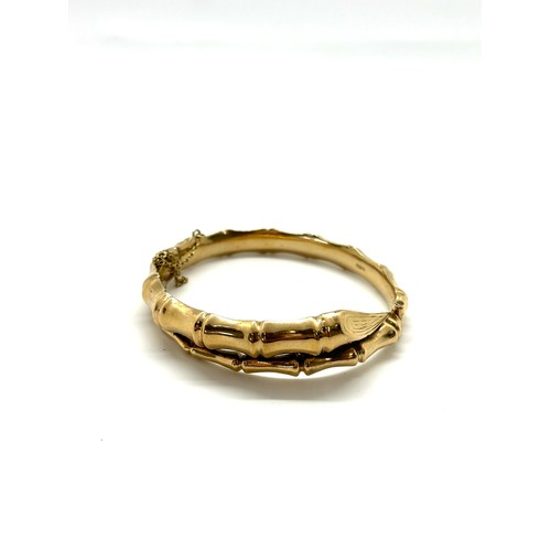 435 - 9ct gold bangle total weight 15 grams