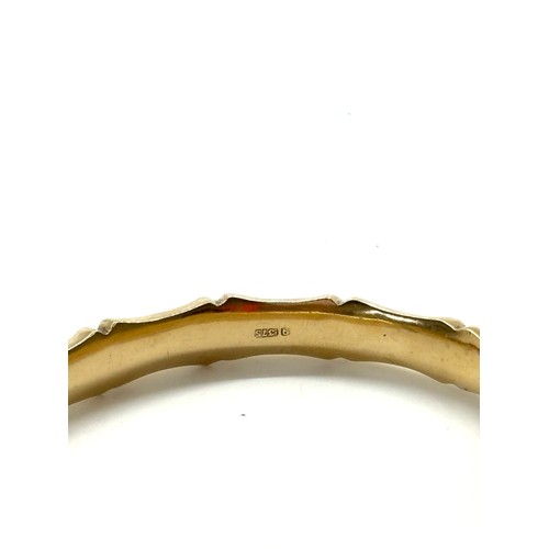 435 - 9ct gold bangle total weight 15 grams