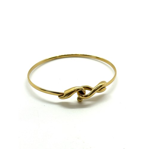 417 - Ladies 14ct gold bangle total weight 4grams