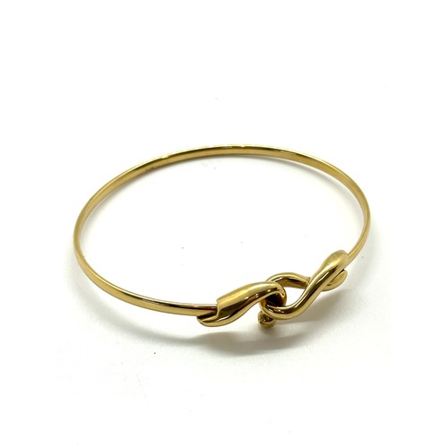 417 - Ladies 14ct gold bangle total weight 4grams