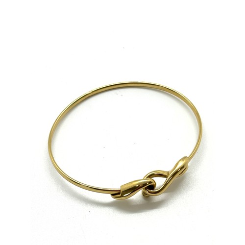 417 - Ladies 14ct gold bangle total weight 4grams