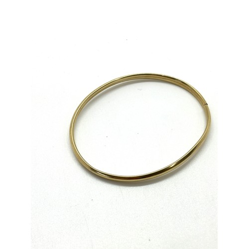 442 - ladies 9ct gold bangle total weight 4 grams