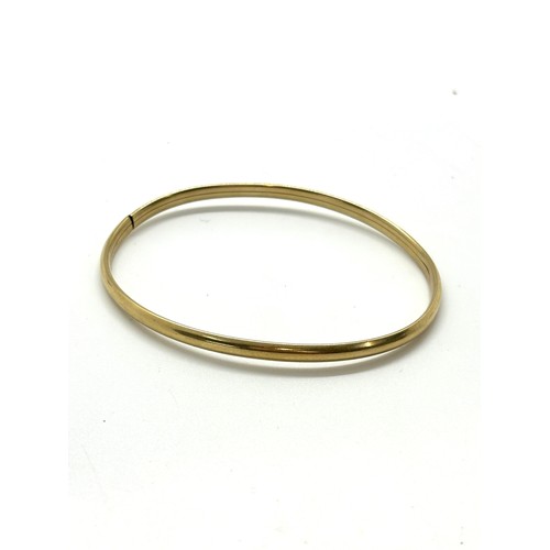 442 - ladies 9ct gold bangle total weight 4 grams