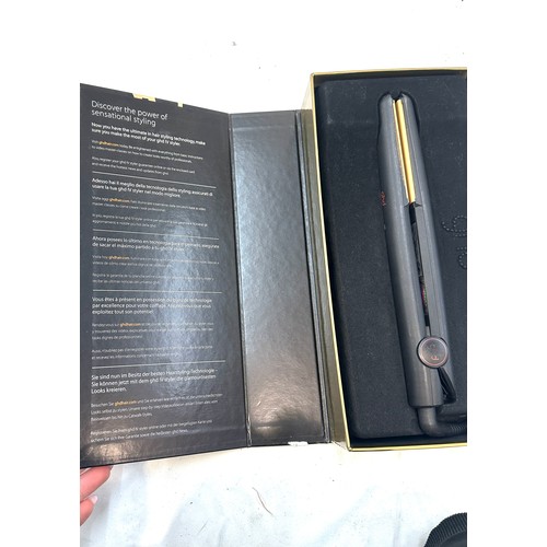 46 - Boxed GHD hair straighteners, working order