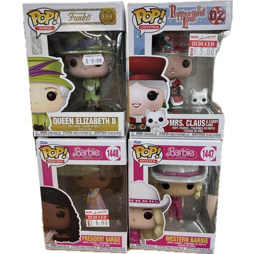 73 - Boxed Funko Pop Movies, Royals and Christmas vinyl figures to include  02 Mrs Claus, 01 Queen Elizab... 