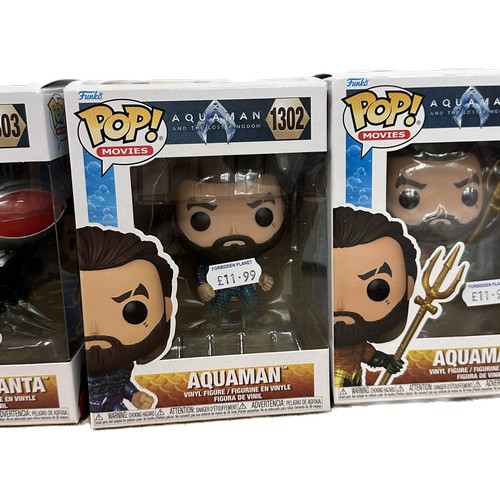 37 - Boxed Funko Pop Movies ' Aquaman' to include ' Black Manta', ' Aqua man The Lost Kingdom' and Pop di... 