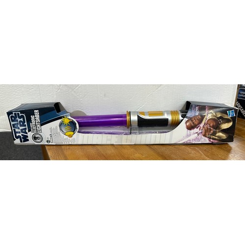 270 - Starwars Mace Windu electronic lightsaber in original packaging