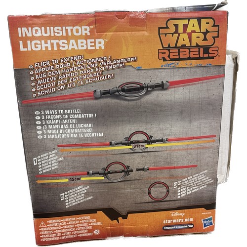 61 - Starwars Rebels Inquisitor lightsaber in original packaging