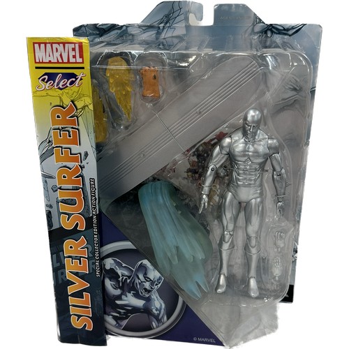 110 - Marvel Silver Surfer select special collector edition action figure in original packaging