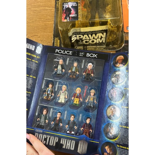 100 - Selection of action figures toys in their original packaging to include ' Doctor Who The Eleven Doct... 