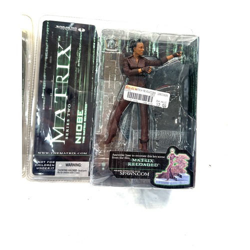 13 - McFarlane Toys 2003 Series One - The Matrix 'Morpheus Parking Garage Scene' , and ' The Matrix Serie... 