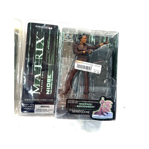 13 - McFarlane Toys 2003 Series One - The Matrix 'Morpheus Parking Garage Scene' , and ' The Matrix Serie... 