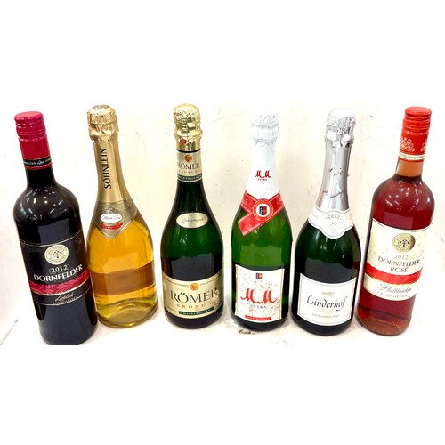 183 - Selection of sealed alcohol to include Red wine, rose etc