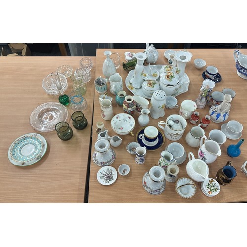 87 - Selection of miscellaneous pottery includes vases etc