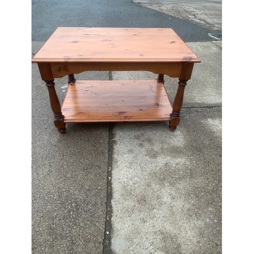 574 - Pine coffee table 18 inches tall 30 inches wide 22 inches depth