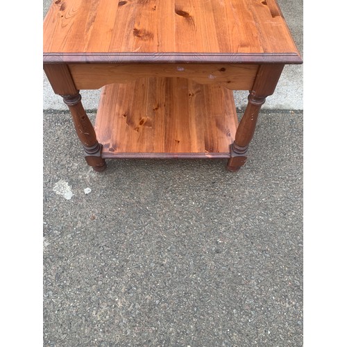 574 - Pine coffee table 18 inches tall 30 inches wide 22 inches depth