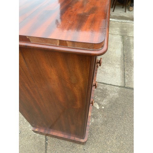 549 - 2 over 3 chest mahogany 45 inches tall 47 inches wide 22 inches depth