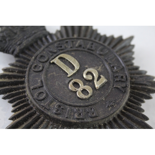 530 - Bristol Constabulary Kings Crown Helmet Plate