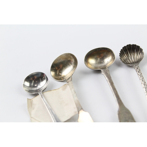 1 - 9 x .925 sterling silver econdiment spoons inc georgian