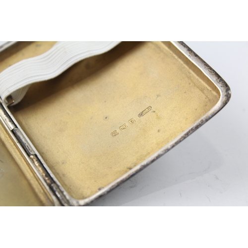 14 - vintage 1930's .925 sterling silver plain cigarette case