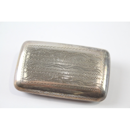 22 - .800 silver snuff box