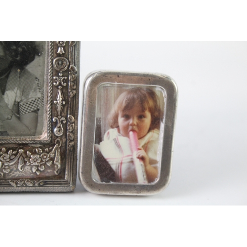 39 - 3 x .925 sterling silver photograph frames