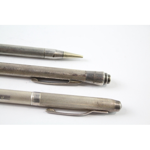 41 - 3 x .925 sterling silver propelling pencils