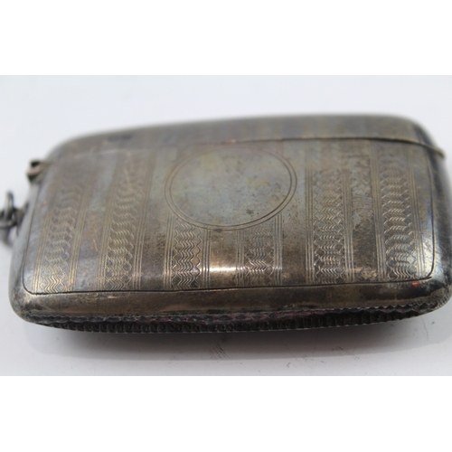 70 - antique .925 sterling silver large vesta / match case