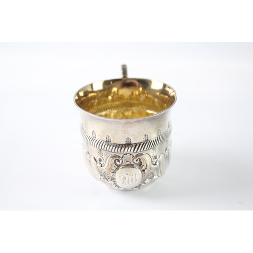 72 - Victorian .925 sterling silver christening cup