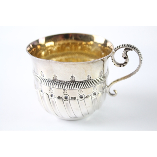 72 - Victorian .925 sterling silver christening cup