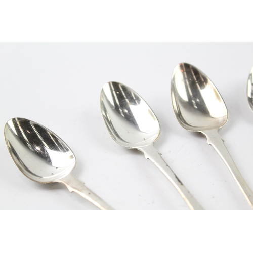 74 - 6 x .925 sterling silver georgian teaspoons