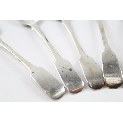 74 - 6 x .925 sterling silver georgian teaspoons