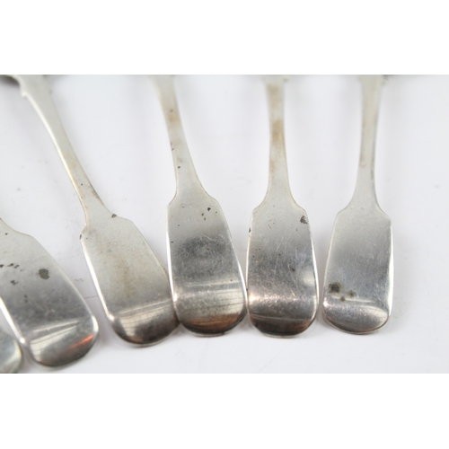 74 - 6 x .925 sterling silver georgian teaspoons