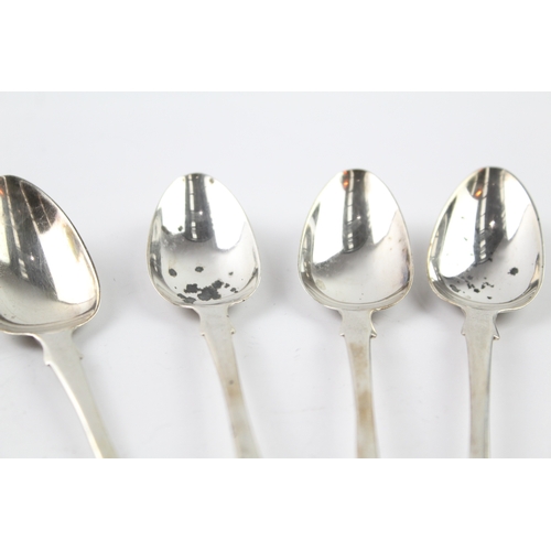 74 - 6 x .925 sterling silver georgian teaspoons