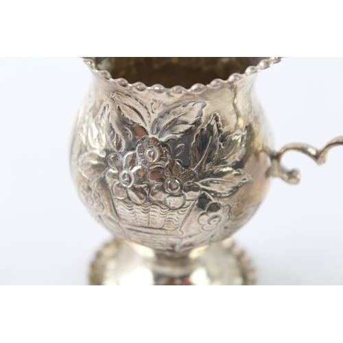 77 - .925 sterling silver victorian ornate cream jug