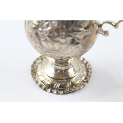 77 - .925 sterling silver victorian ornate cream jug