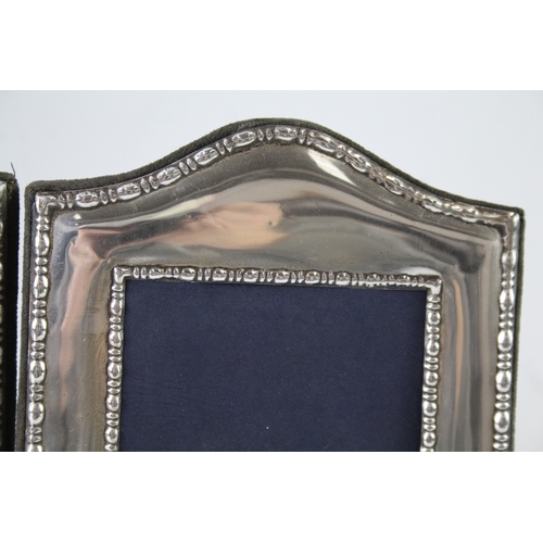 86 - 3 x .925 sterling silver photograph frames