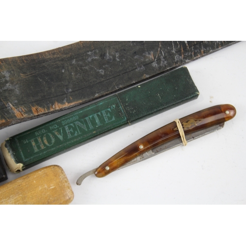 508 - Vintage Cut Throat Razors w/ Strop