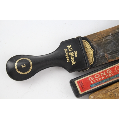 508 - Vintage Cut Throat Razors w/ Strop