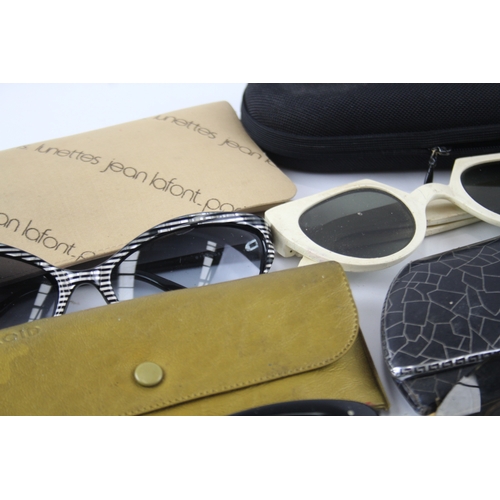 521 - Vintage Sunglasses Retro Plastic Inc Cases, Jean Lafont Paris Joblot