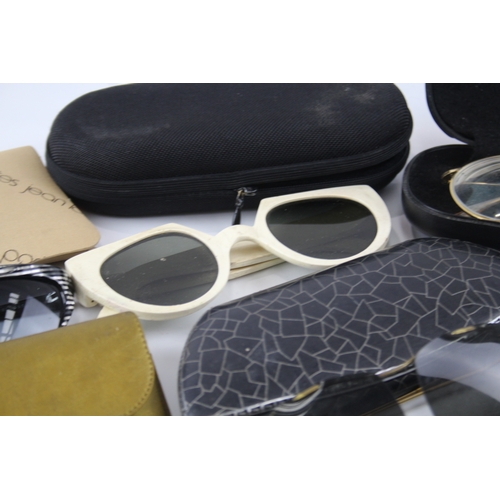 521 - Vintage Sunglasses Retro Plastic Inc Cases, Jean Lafont Paris Joblot