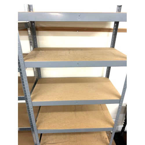 578 - Five shelf racking, overall height 71 inches, Width 35 inches, Depth 17.5 inches